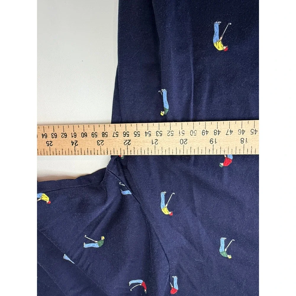 Polo Ralph Lauren Golf Mens Blue Made Hong Kong Polo Shirt Large 90's Vintage